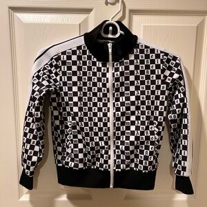 Palm Angels, checkerboard track jacket, size 8